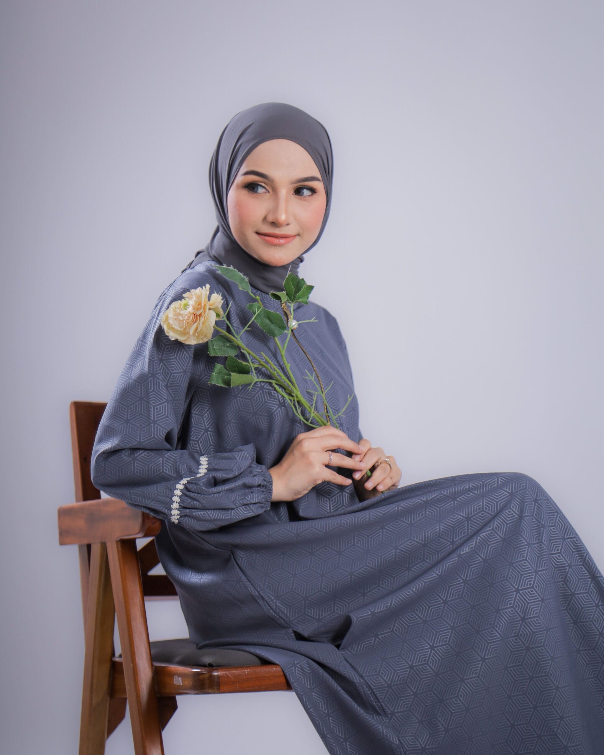 Gamis Wanita Dewasa Wolfis Azalea Series - Gambar 3