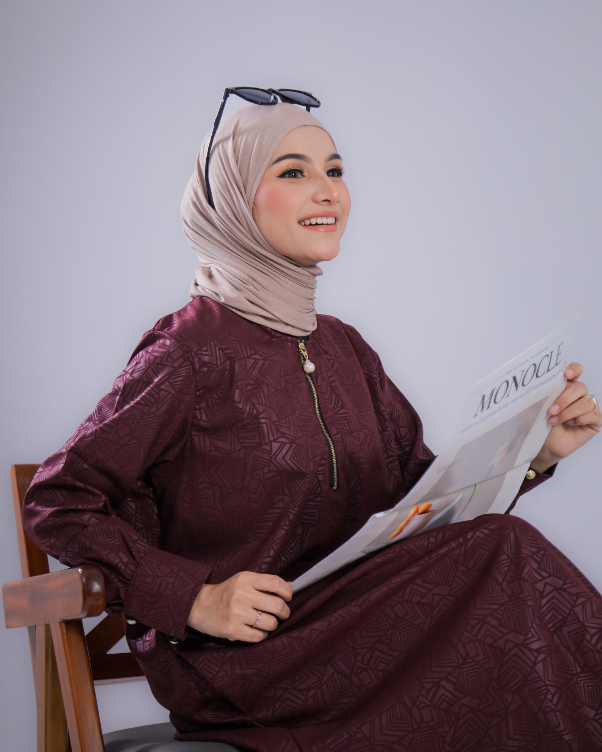 Gamis Wanita Dewasa Wolfis Azalea Series - Gambar 4